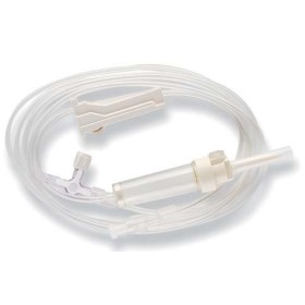 Perfuseur 2 voies avec robinet 3 voies et filtre de purge, x 100