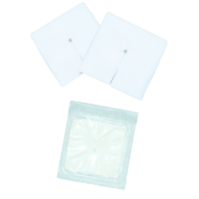 Compresse stérile pour trachéotomie, sachet de 2, boîte de 200