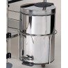 Support + poubelle inox 12 litres