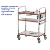 Chariot médical 2 ou 3 plateaux, 600 x 400 mm, livré monté
