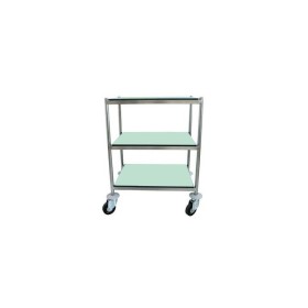 Guéridon multifonctions 3 plateaux inox COMPACT