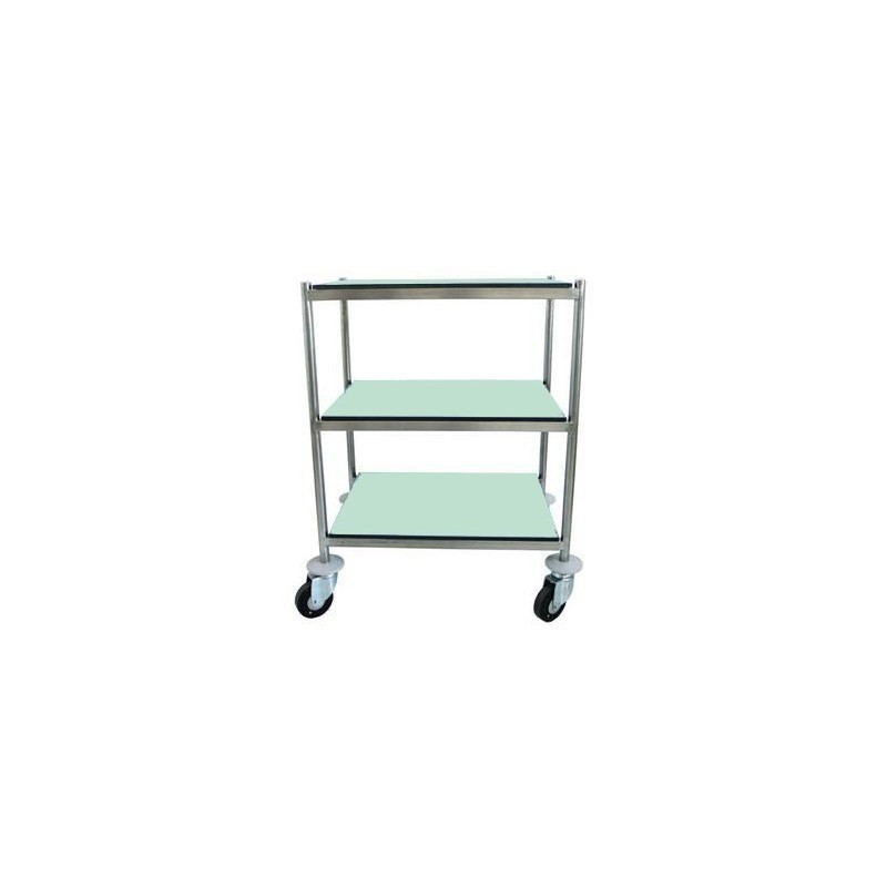 Guéridon multifonctions 3 plateaux inox COMPACT