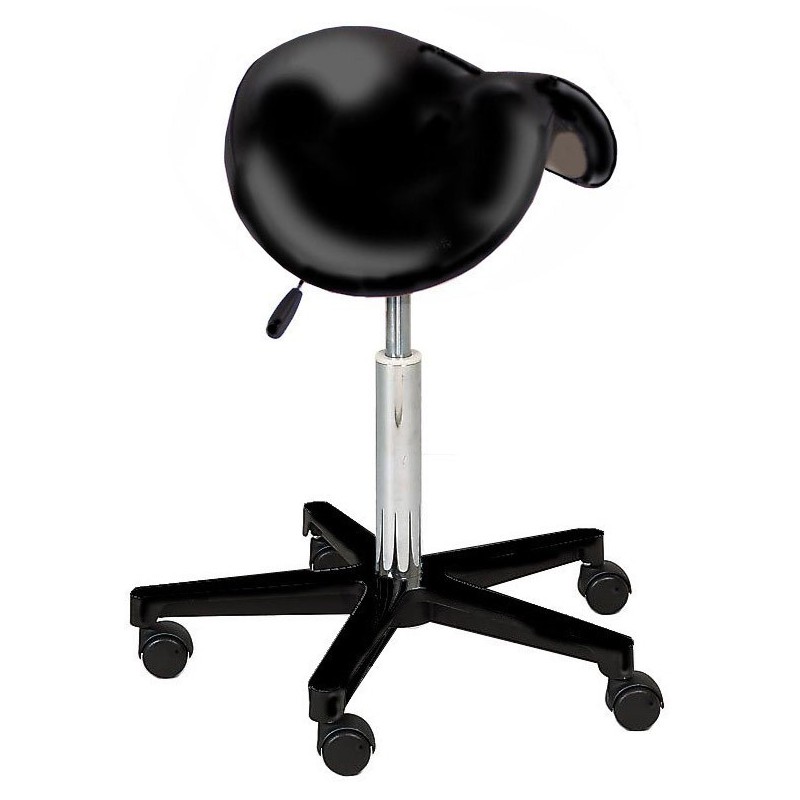 Selle à vérin, pied 5 branches en Nylon, sur patins