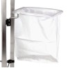 Support de sac pivotant avec sac plastique pour chariots médicaux