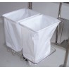 Porte sac double pour chariots médicaux
