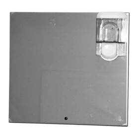 Dosseret inox avec distributeurs de savon et de papier