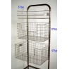 Panier fil inox échancré, 4 dimensions au choix