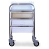 Chariot de décontamination avec ou sans plateau inox