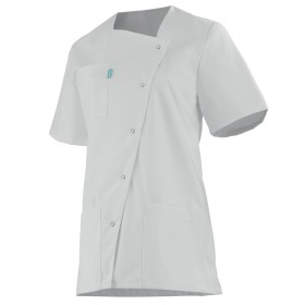 Tunique femme encolure asymétrique ALINE, blanche, tailles 00 à 6