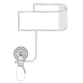 Brassard monotube, complet pour tensiomètre HEINE XXL LF