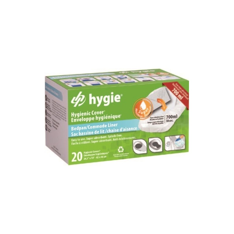 400 enveloppes hygiéniques Bassin de lit