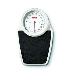 Balance plate mécanique, Blanc, Tapis Noir, Cercle Blanc portée 150kg