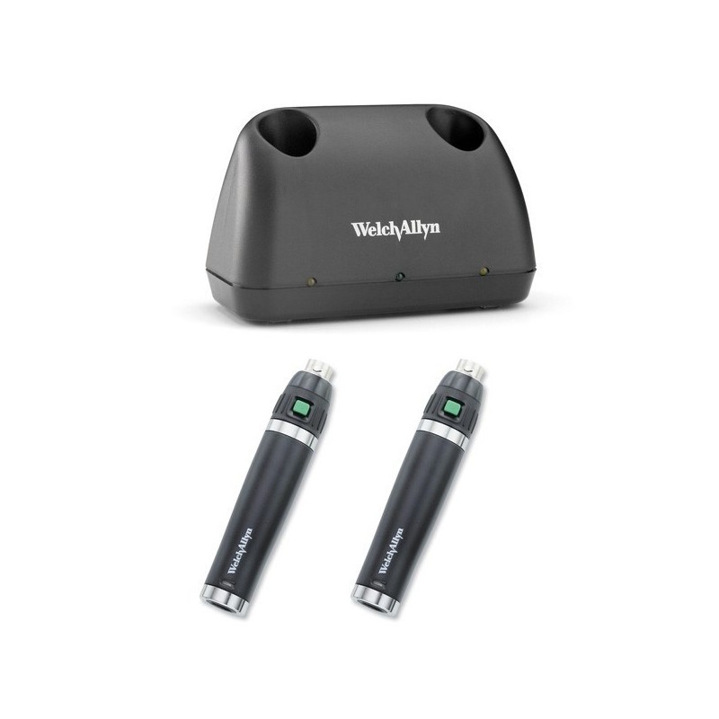 Chargeur de bureau avec 2 manches lithium rechargeables Welch Allyn