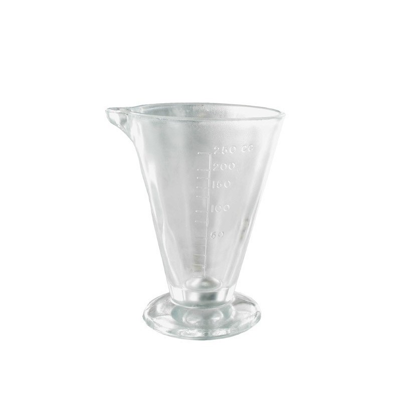 Verre a pied gradue verre 250