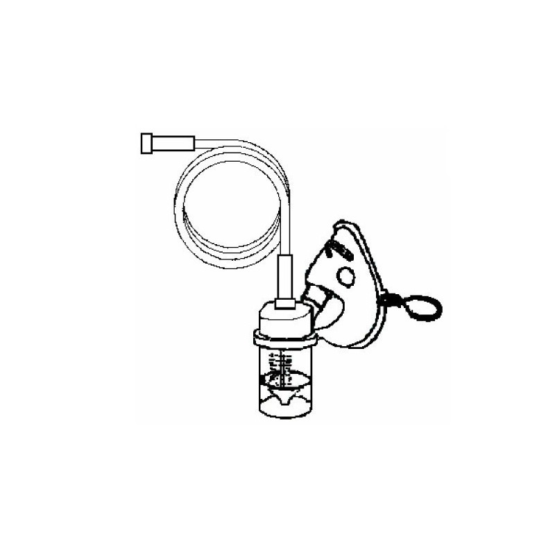 Nébuliseur avec masque adulte et tubulure 1.8 m