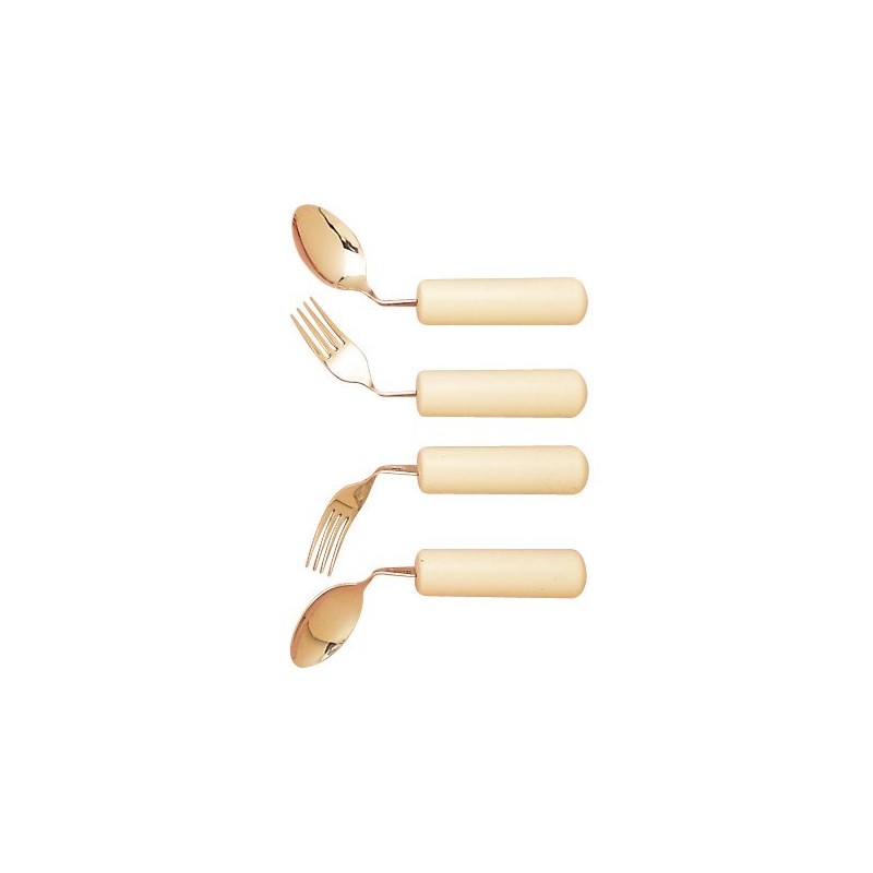 Fourchette coudée pour droitier