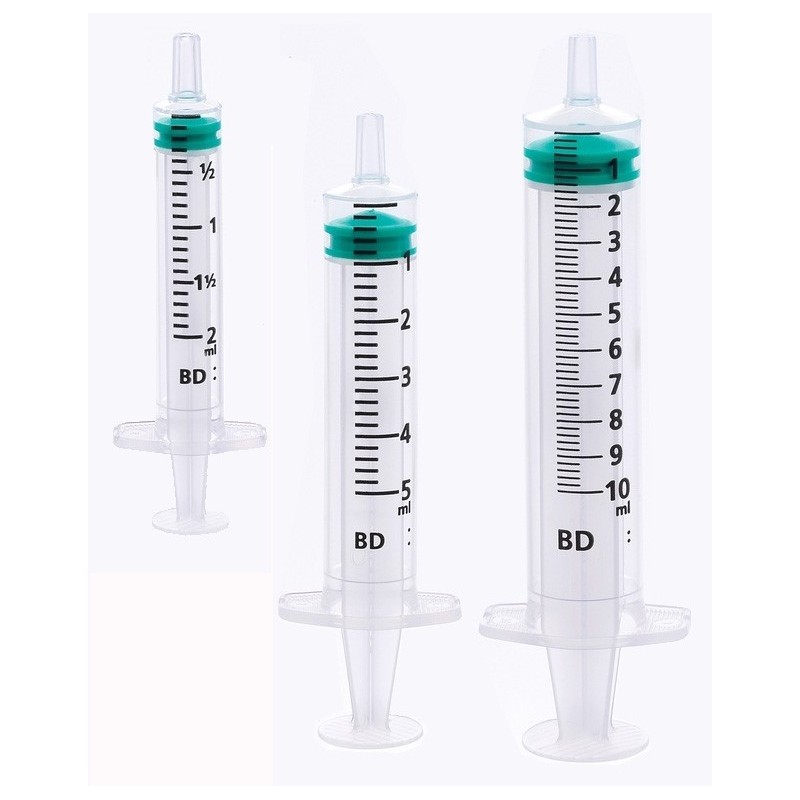 Seringue 3 pièces BD EMERALD™ sans aiguille, petite capacité