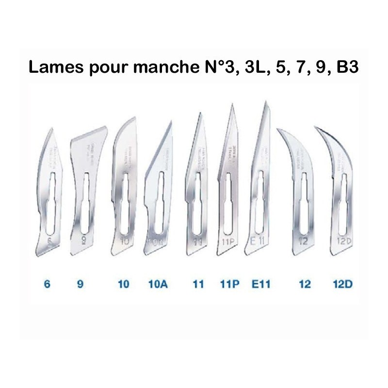 Lames stériles SWANN MORTON, boîte de 100