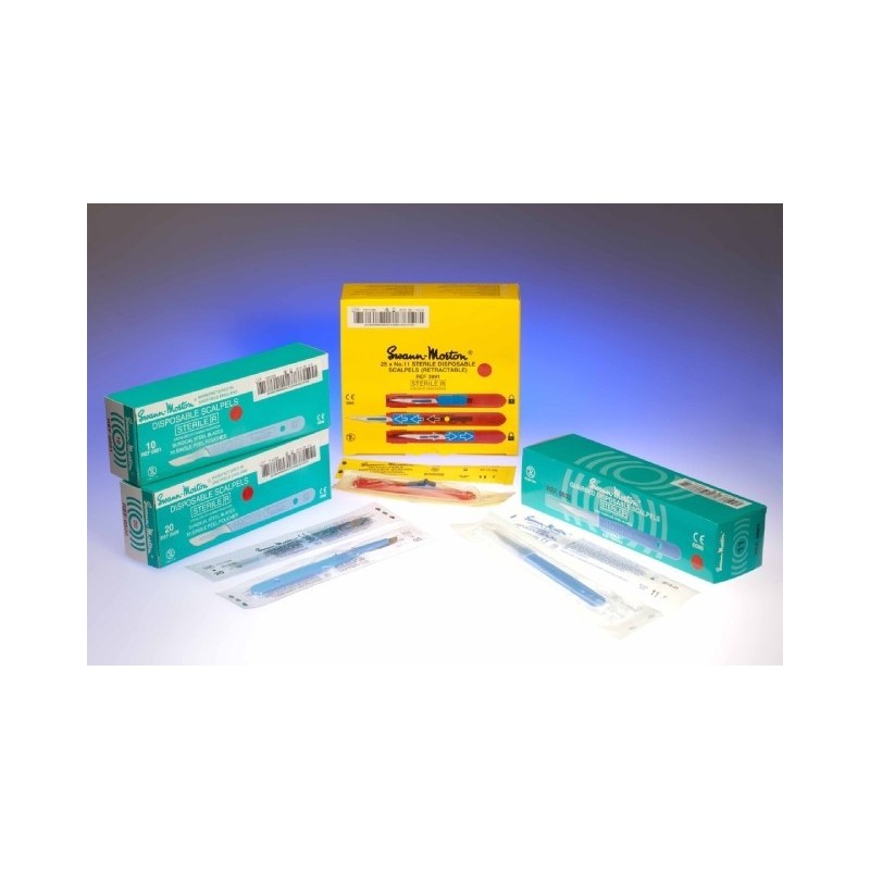 Bistouri pré-montée (n°E11) SWANN-MORTON, boite de 10