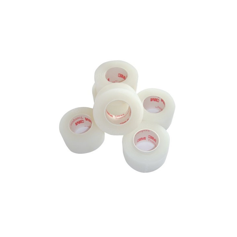 Transpore "3M", boîte de 12 rouleaux