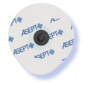 Electrode à pression, support mousse ovale 4.5x4.2 cm