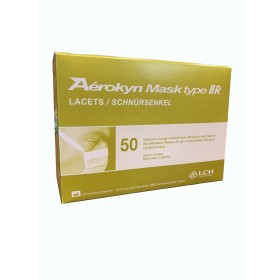 Masques chirurgicaux de type IIR - à lacets par 50, PLM-02R