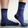 Paire de chaussettes ange ou démon bleue