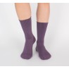 Paire de chaussette Mauve Mûre BOUCLETTE
