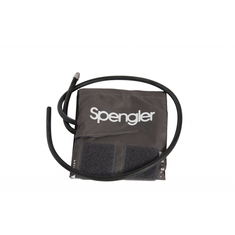 Brassard a/poche+poire, velcro gris, Maxi+2/mercurex,