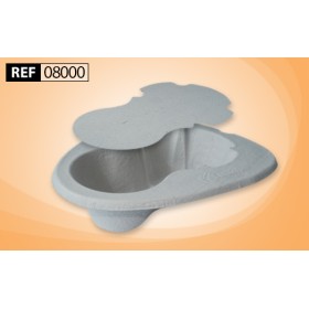 Bassin Hygiene Pulp™ 100% biodégradable pour lit, boîte de 150