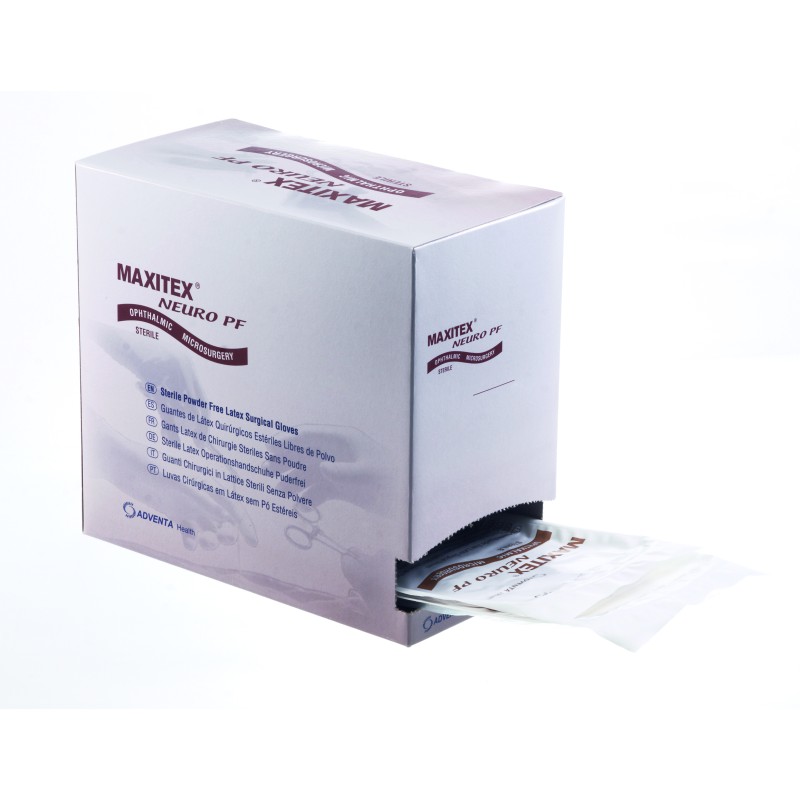 Gants de microchirurgie Maxitex en latex, non poudrés, x 50 paires