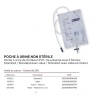 Poche à urine non stérile, 2 L, PVC, carton de 250