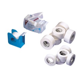 MICROPORE 3M, 2.5 cm x 9.14m, boîte de 12 rouleaux avec dévidoir