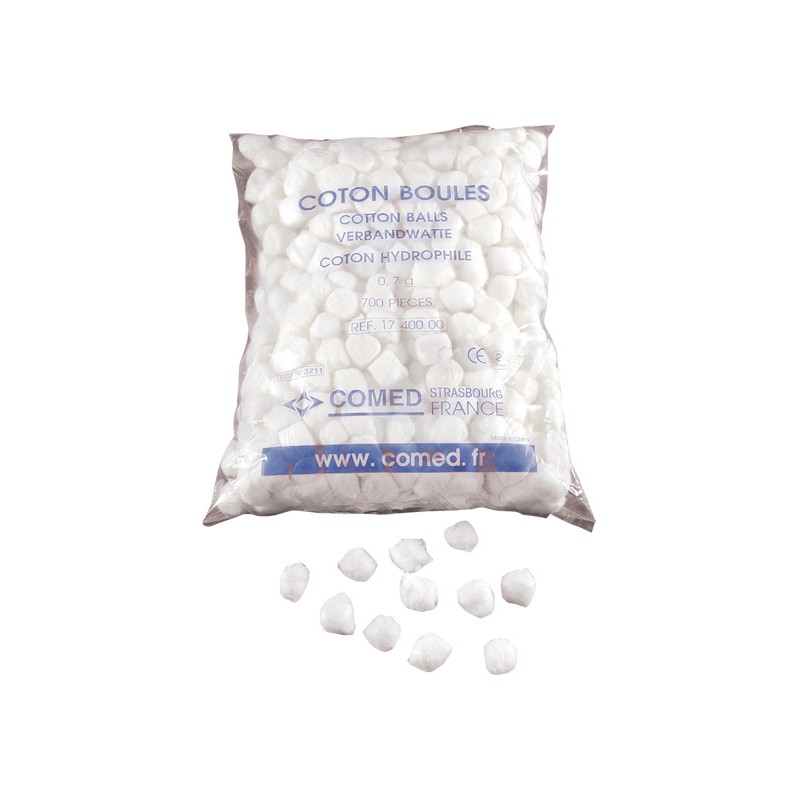 Coton boules sachet de 700 pièces