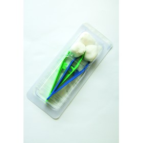 Set de pansement sans champ, 2 alvéoles, carton de 50