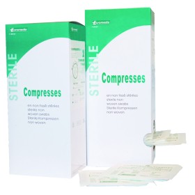 Compresse en non-tissé stérile 40 g/m², 50 pochettes de 10