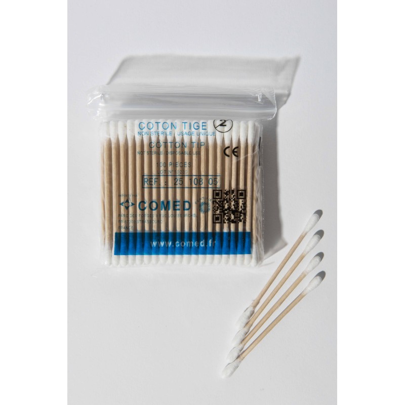 Coton tige, lot de 100 pièces