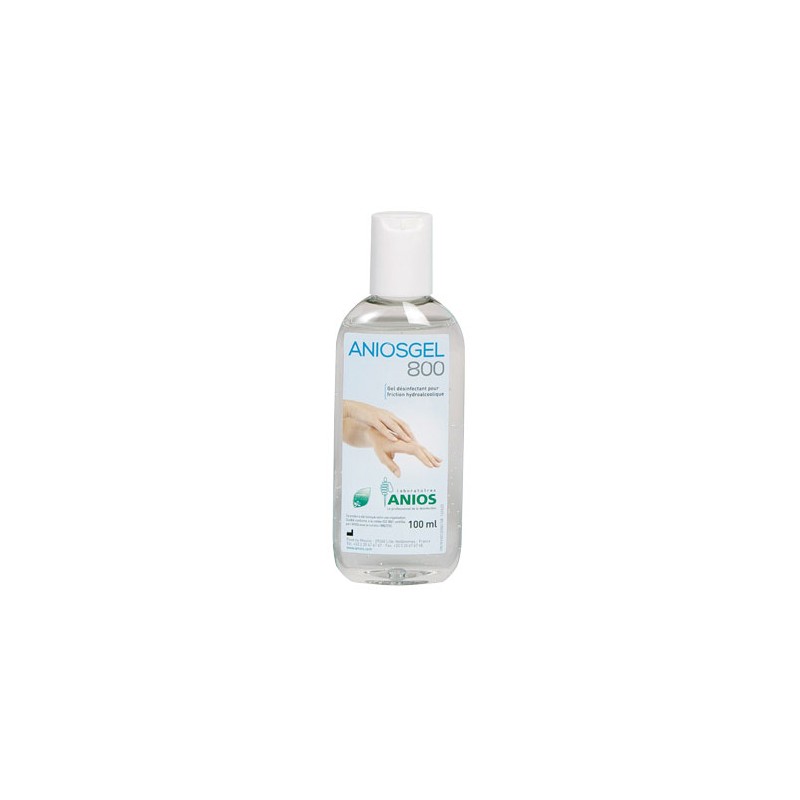 Gel hydroalcoolique Aniosgel 800, flacon de 100 ml