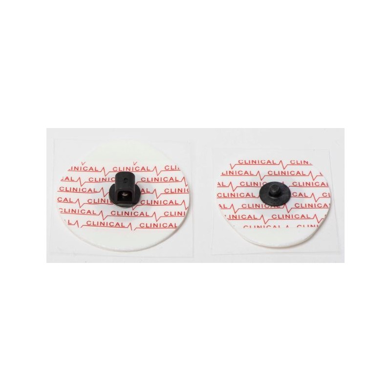 Electrodes prégélifiées support mousse, bouton pression, par 30 pcs