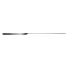 Stylet fileté porte-coton en inox, 18 cm 