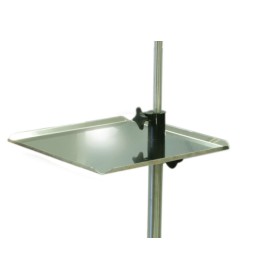 Plateau carré pour pied  à sérum