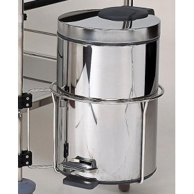 Support + poubelles inox 12 L