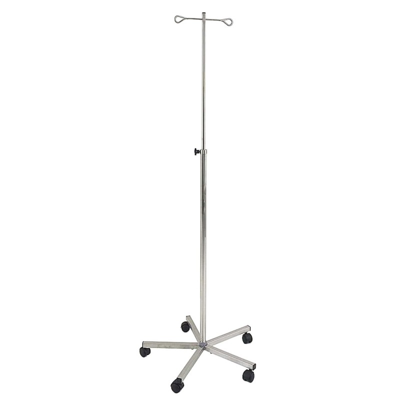 Embase 5 branches nylon ou inox, 2 ou 4 crochets inox de sécurité