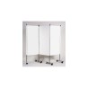 Paravent modulaire 3 panneaux, classe M1 blanc