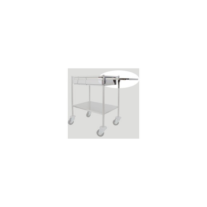 Tablette inox pour guéridon 600x400 mm