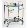 Chariot médical 2 ou 3 plateaux, 750 x 500 mm, livré monté