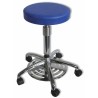 Tabouret commande au pied, roulettes diam 50mm, 5 coloris au choix