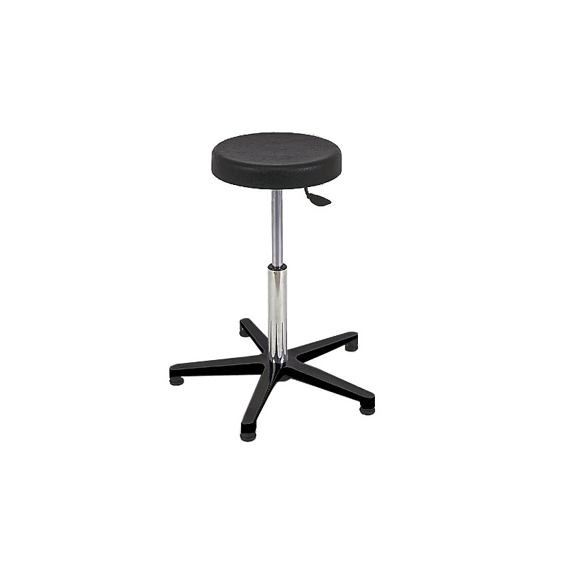 Tabouret 5 branches nylon, épaisseur assise 60 mm