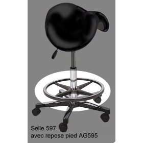 Repose pied adaptable sur tabouret commande manuelle