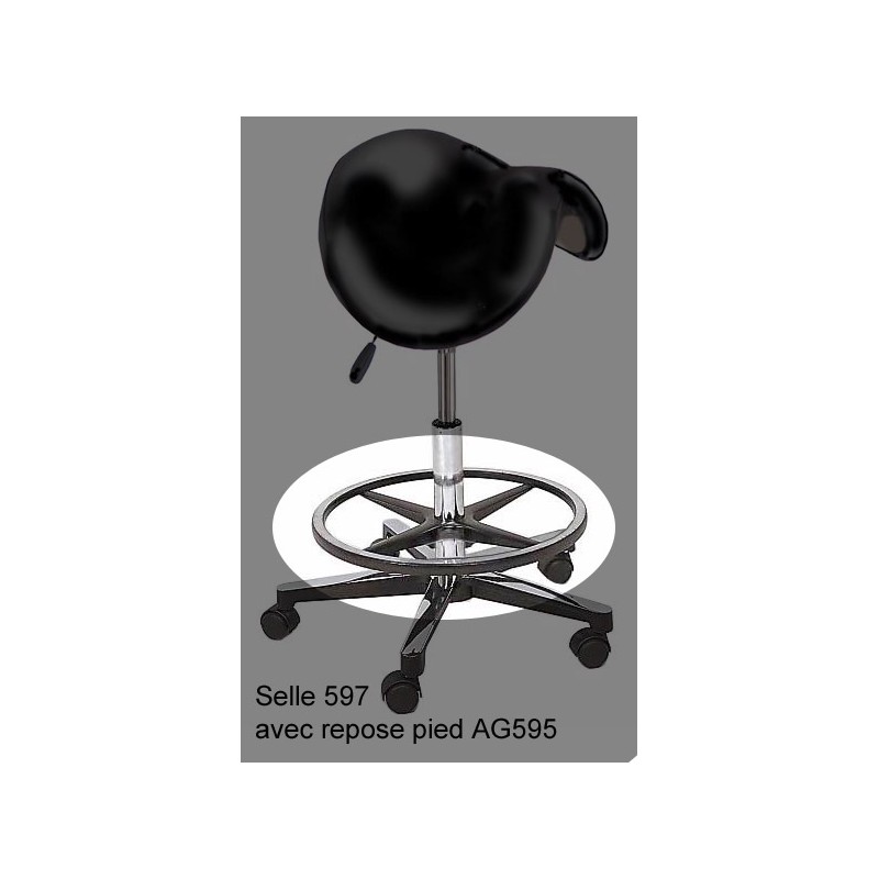 Repose pied adaptable sur tabouret commande manuelle
